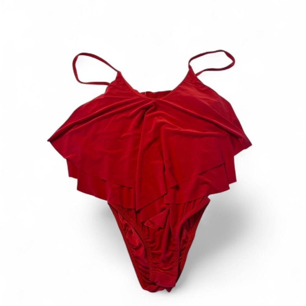 Boohoo Vibrant Red Bodysuit